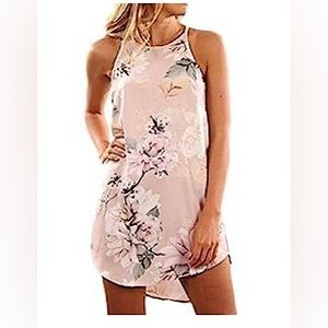 💰5/$25 Floral Boho Halter Dress